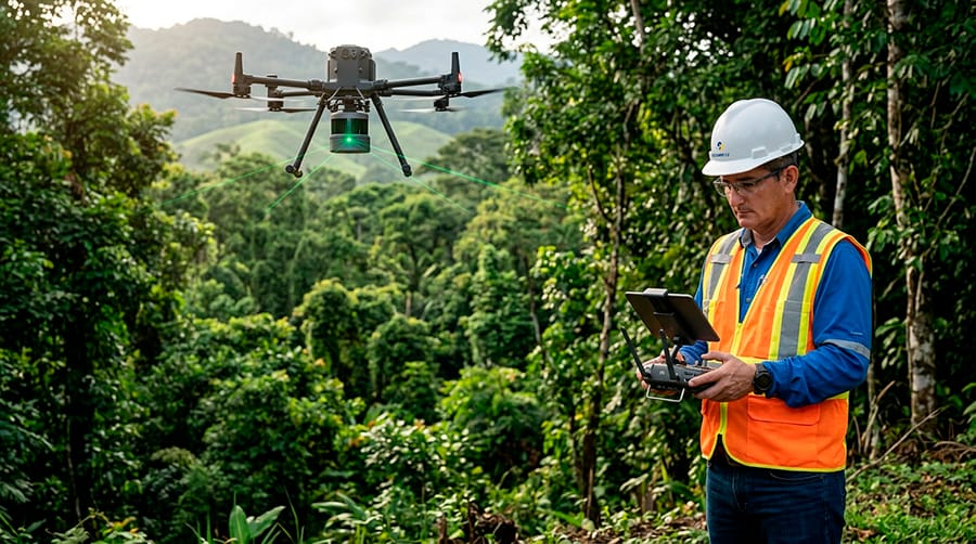 Topografía LiDAR en Panamá Clave para Megaproyectos de Infraestructura
