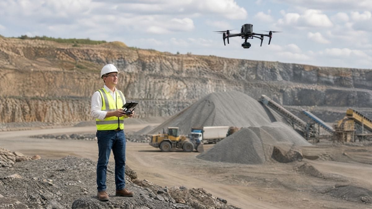 Cálculo de volúmenes con LiDAR en cantera